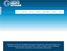 Tablet Screenshot of fundaciongrupointegra.com